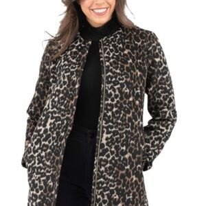 Nine West Leopard Print Long Sleeve Coat
EUC
